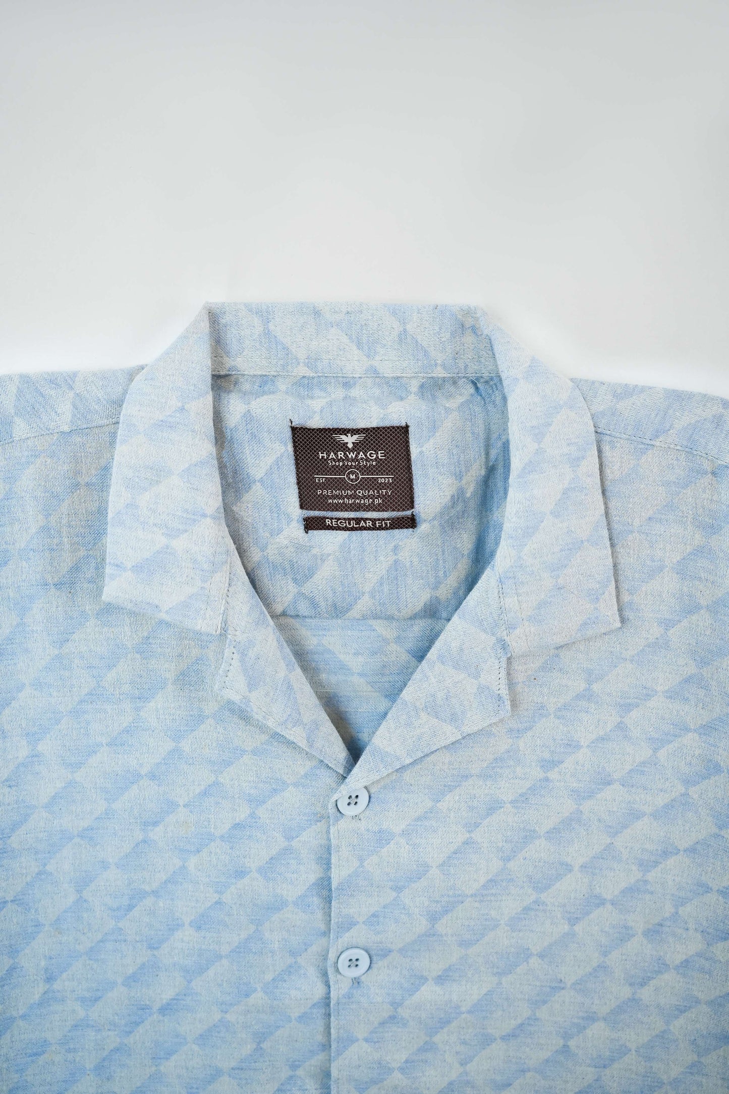 Men's Casual Resort Collar Shirt - Grey