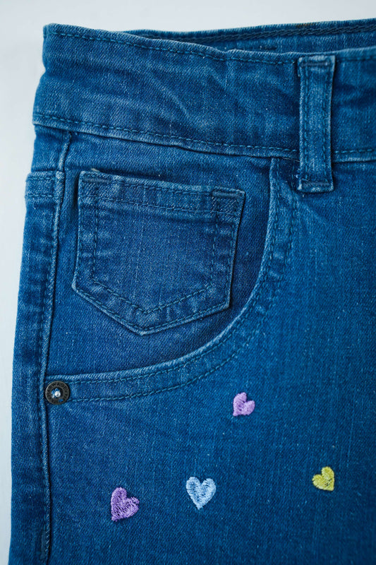 Little Girls' Straight Fit Denim Jeans - Light Blue