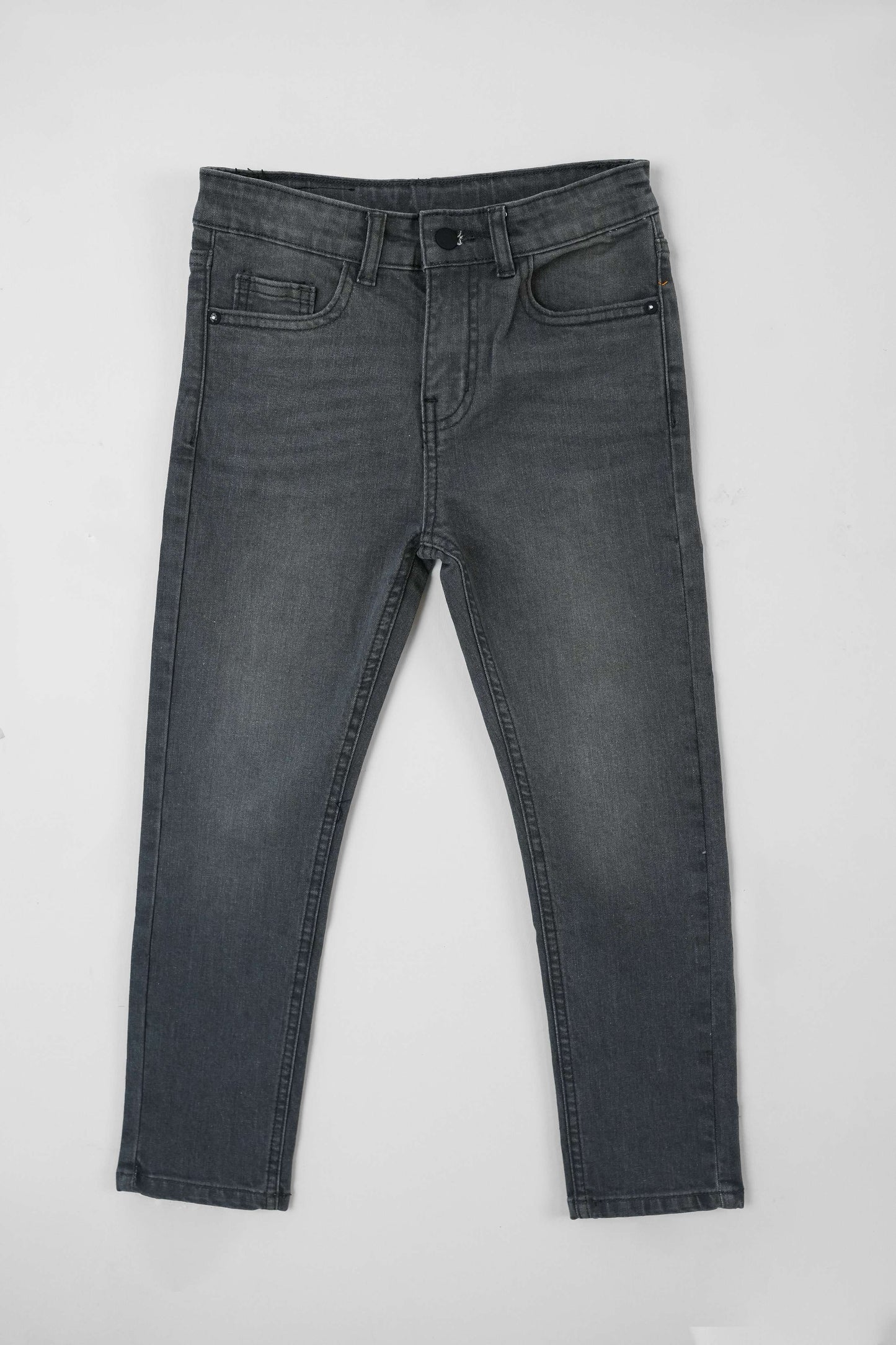 Boys' Straight Fit Denim Jeans- Grey