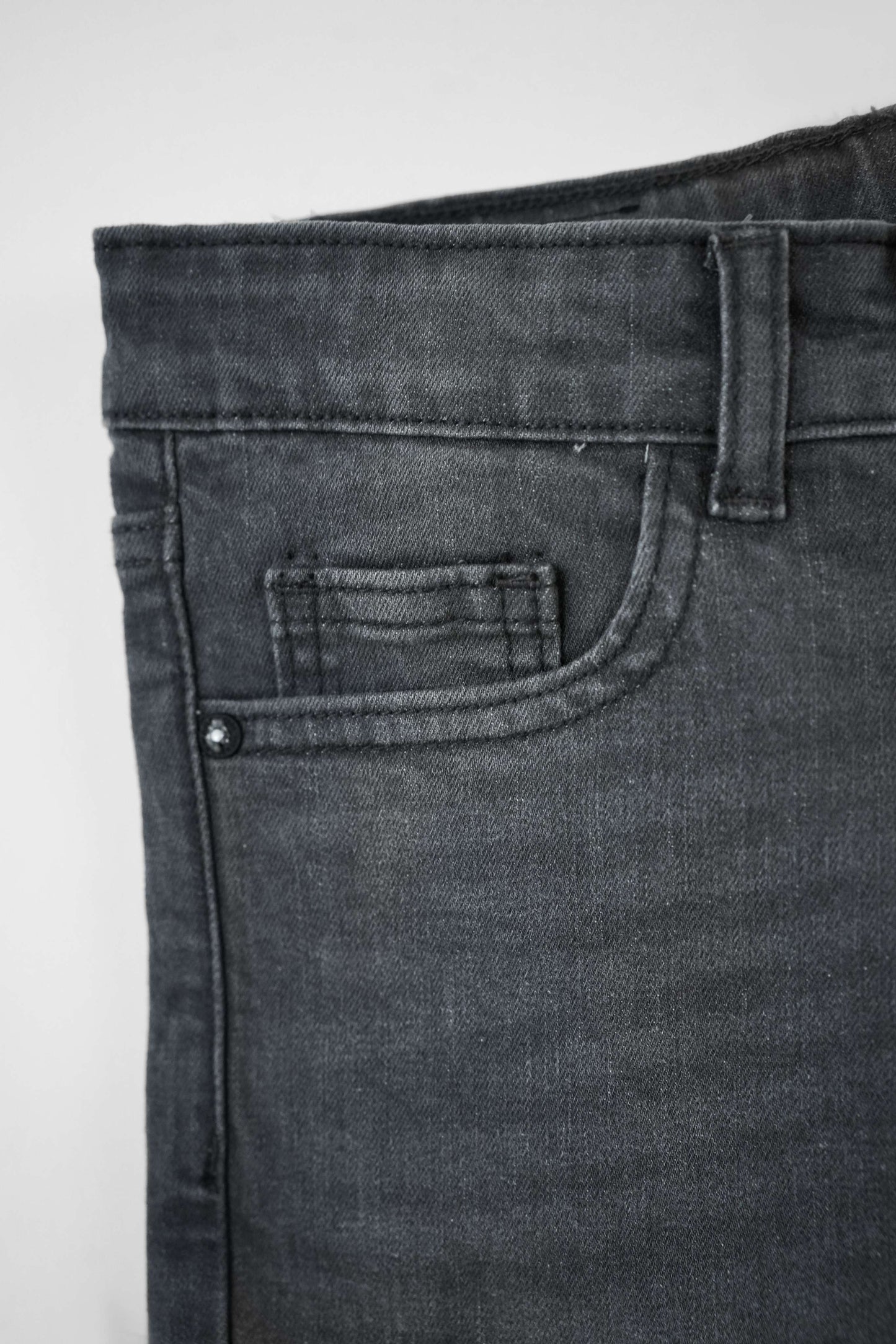 Boys' Straight Fit Denim Jeans- Grey