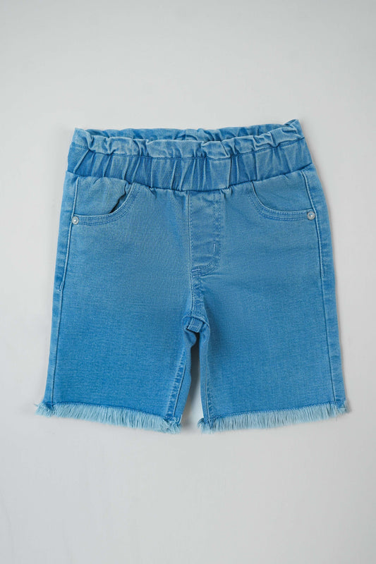 Little Girls' Straight Fit Stretch Denim Jeans - Light Blue