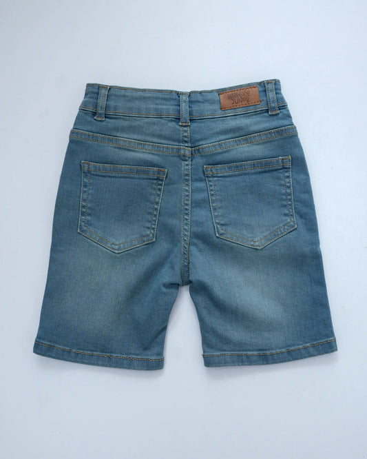 Dirty Wash Denim Shorts