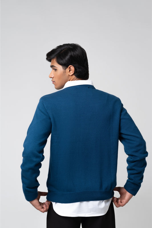 Men’s Crew Neck Sweater - Navy