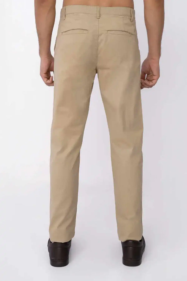 Men Elasticated Chino Pant - Khaki