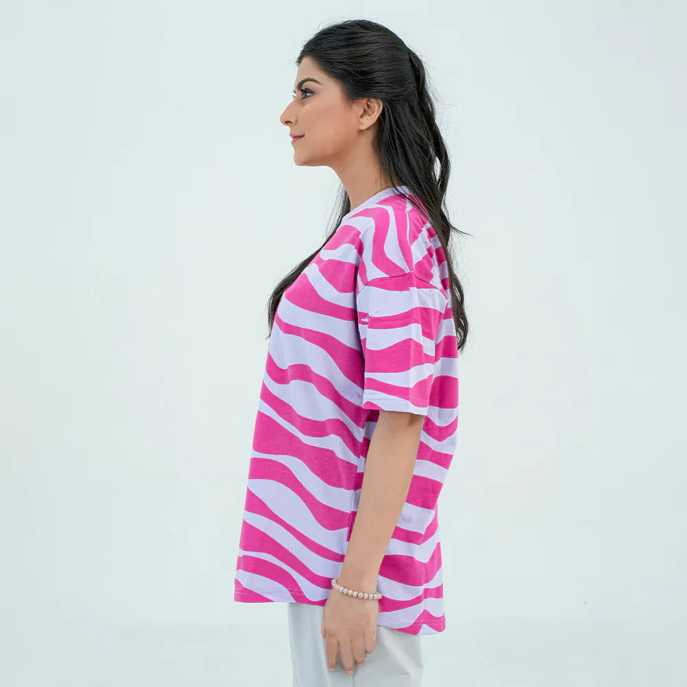Women Graphic Oversized T-Shirt – 2 Colors - Harwage