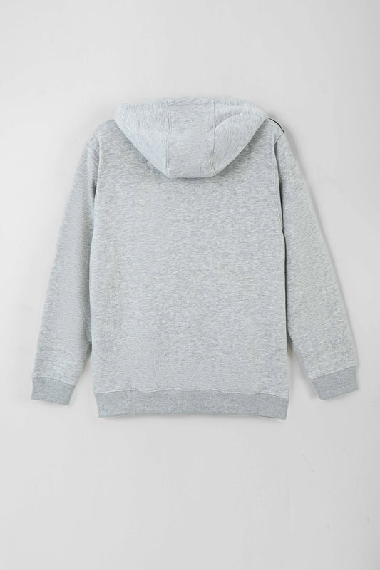 Gray hoodie on a light gray background