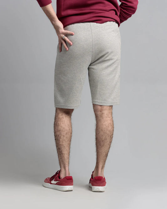 Haider grey cotton shorts