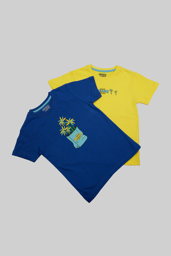 Essential Little Boys T-shirt – Orange & Blue