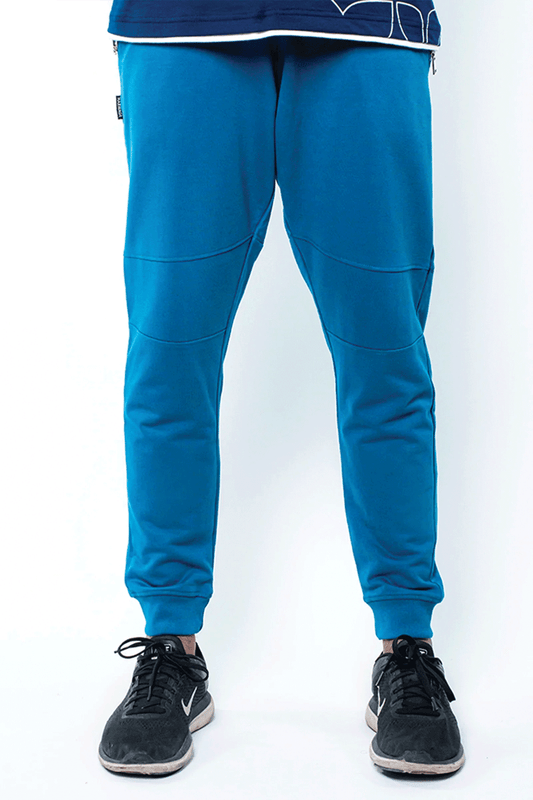 Jogger With Side Zips - Ink Blue