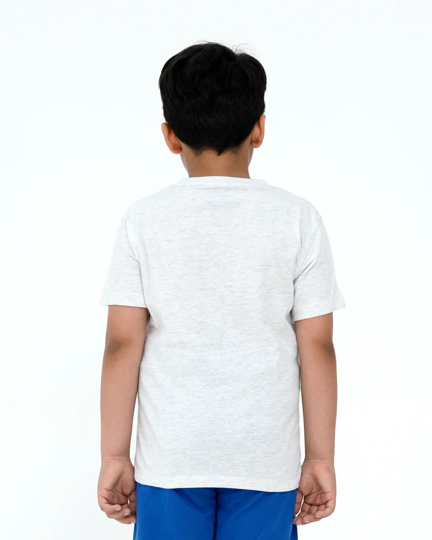 Junior Graphic T Shirt - White Melenge