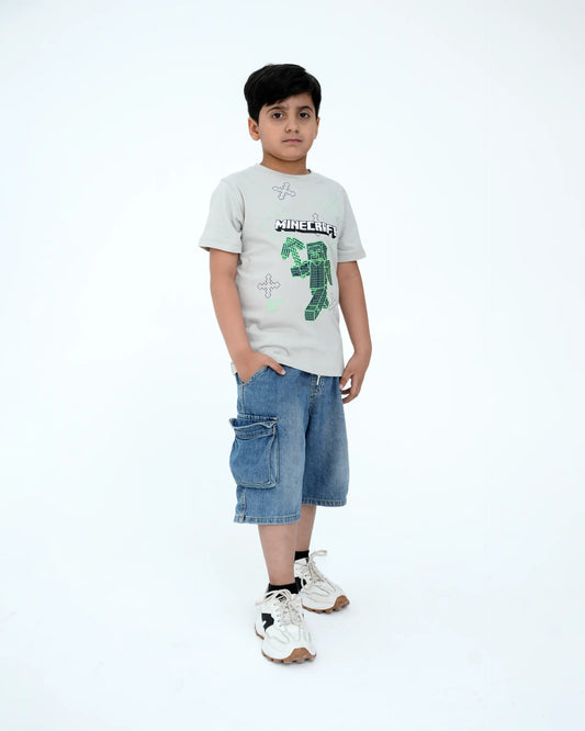 Junior Graphic T Shirts - Oyster Mushroom