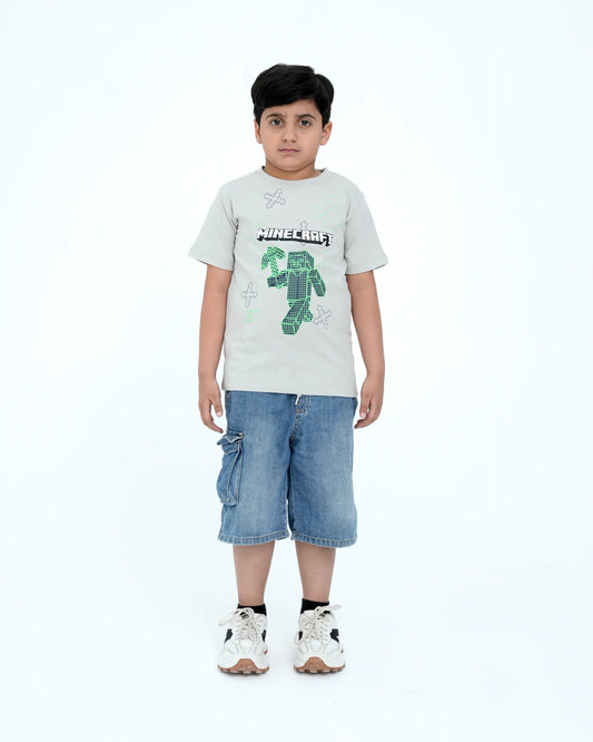 Junior Graphic T Shirts - Oyster Mushroom