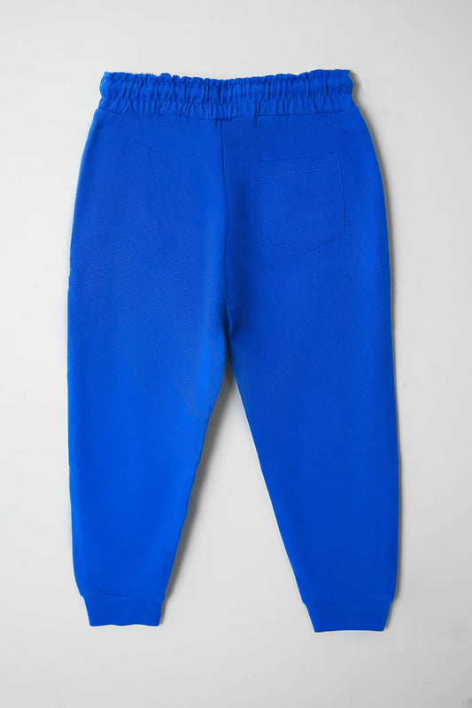 Lapis blue fleece trousers
