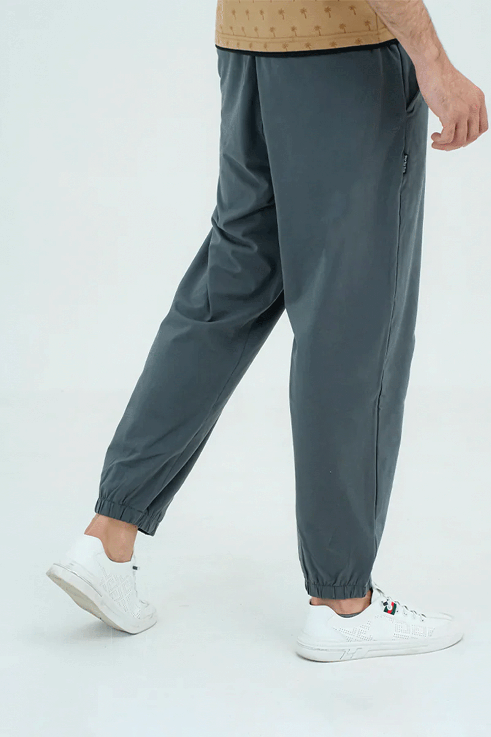 Men Basic Loose Fit Trouser - Grey