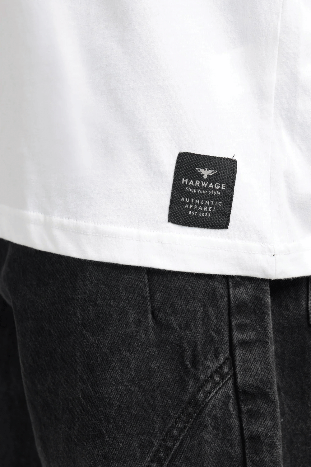 Men Boxy Fit Cotton T-Shirt - White