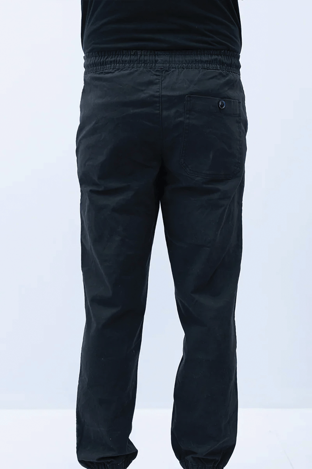 Men Jogger Elasticated Trouser - Black