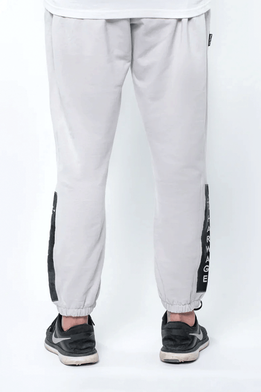 Men Trouser with Contrast Trims - Quite Grey