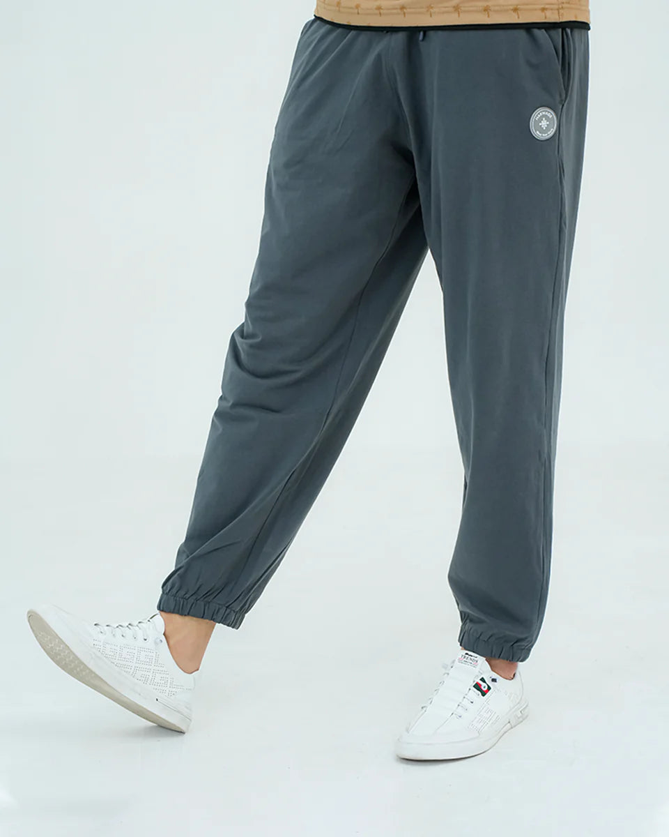 Men Basic Loose Fit Trouser - Grey