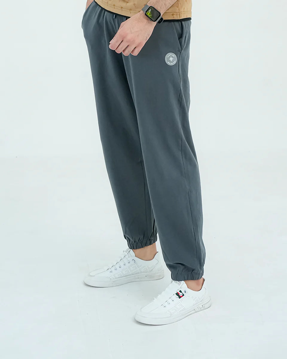 Men Basic Loose Fit Trouser - Grey