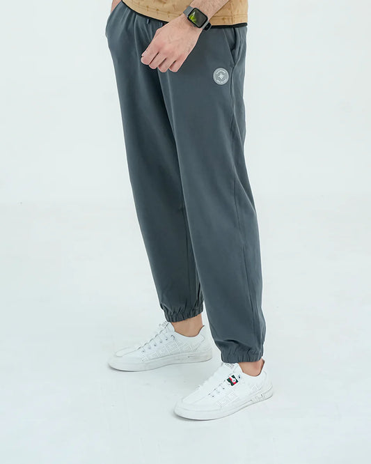 Men Basic Loose Fit Trouser - Grey
