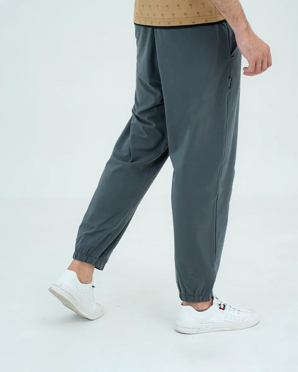 Men Basic Loose Fit Trouser - Grey
