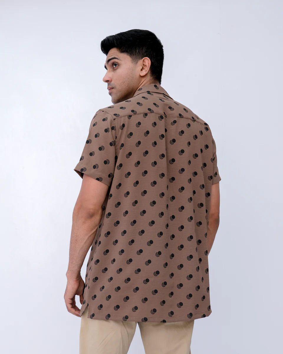 Men Casual Shirts	- Brown