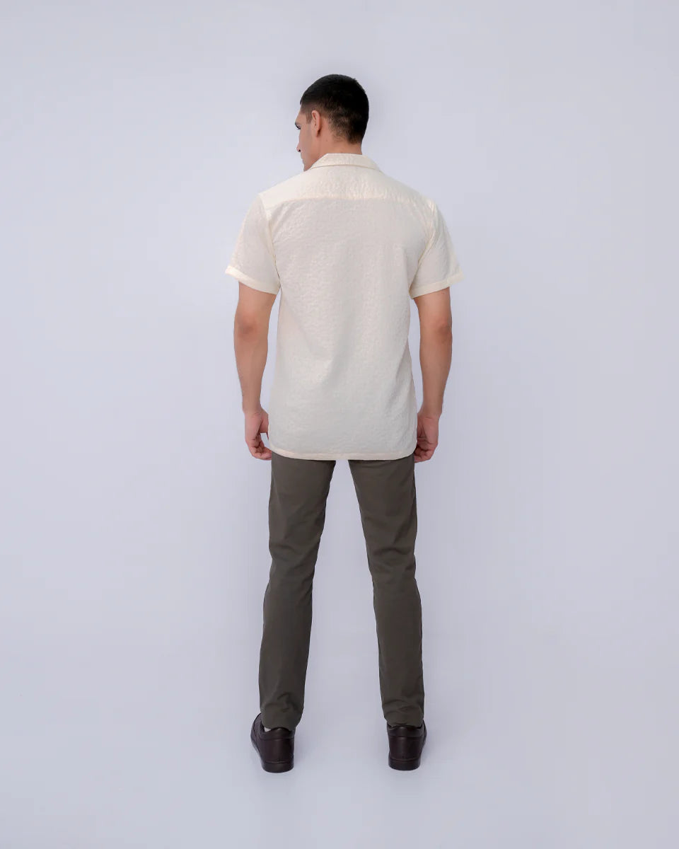 Men Casual Shirts	- Cream