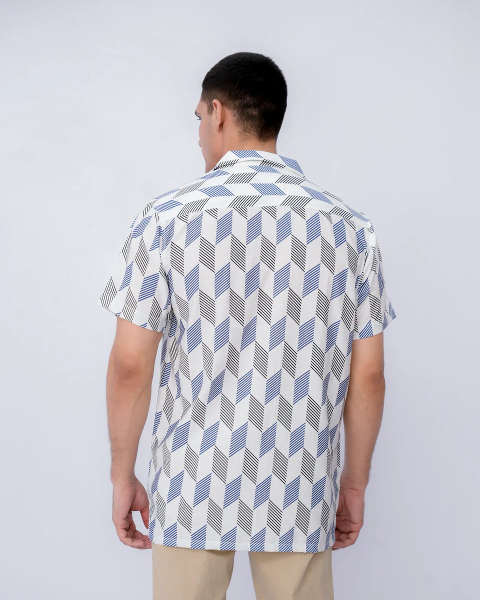 Men Casual Shirts	- White