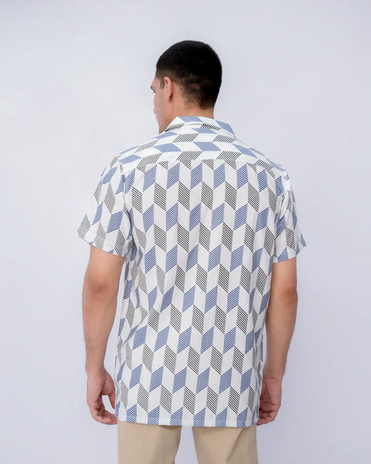 Men Casual Shirts	- White