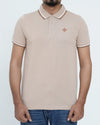 Men Contrast Tipping Polo Shirt -  Sand Dollar