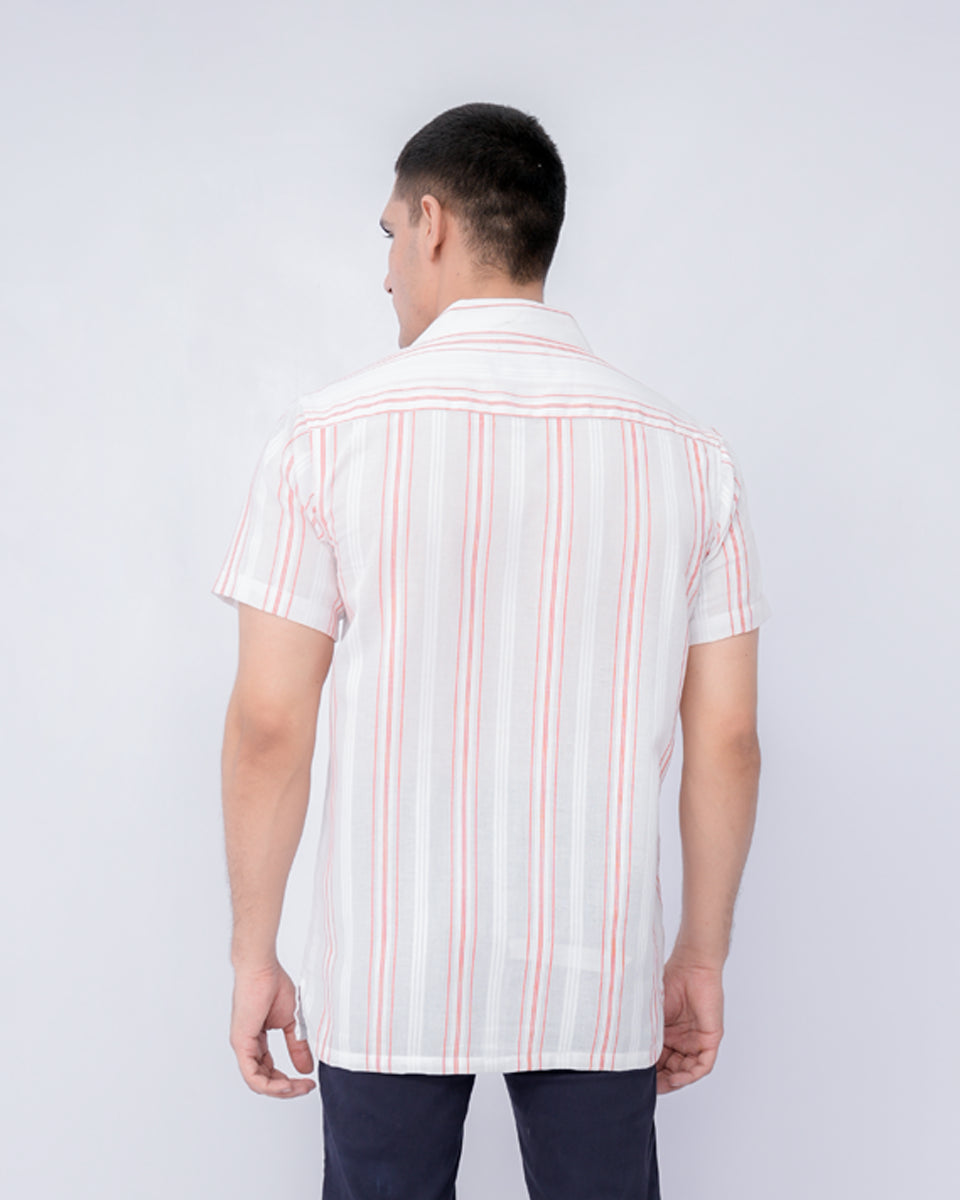 Men Resort Collar - White