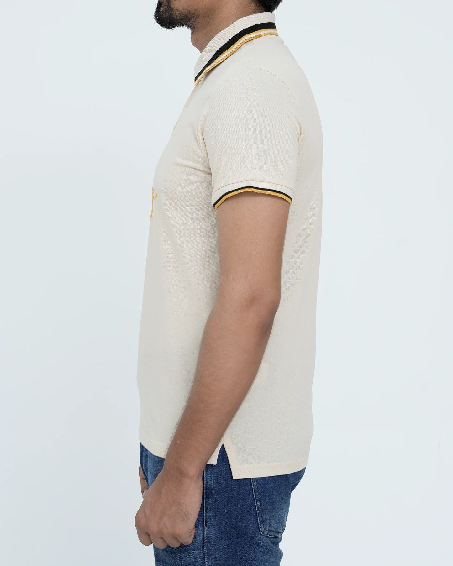 Men Signature Polo Shirt - White Swan