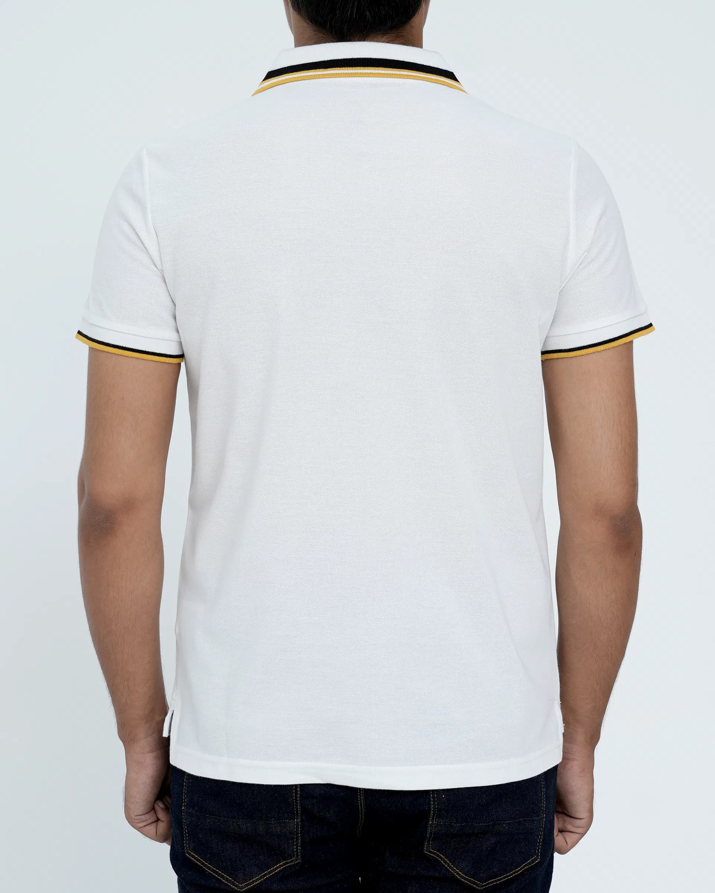 Men Tipping Polo Shirt - White