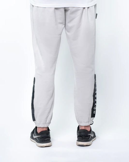 Men Trouser with Contrast Trims - Quite Grey