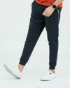 Men Zipper Pocket Trousers - Black
