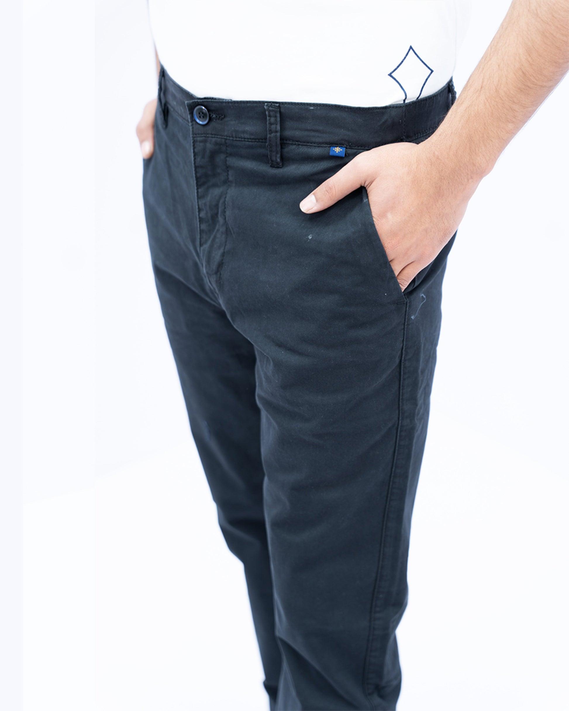 Men Black Chino Pant