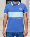 Men Dyed Yarn Polo Shirt - Very Peri