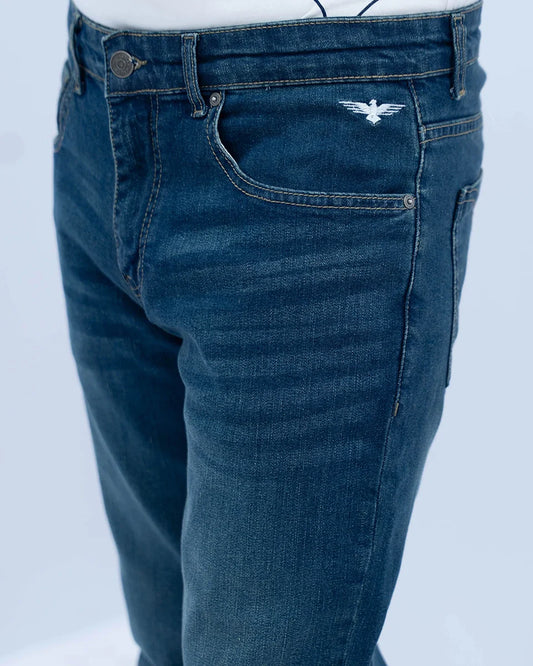 Men Green Tint Carrot Fit Jeans 2