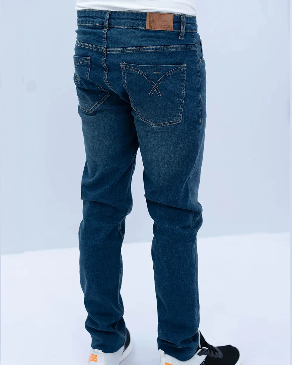 Men Green Tint Carrot Fit Jeans 3