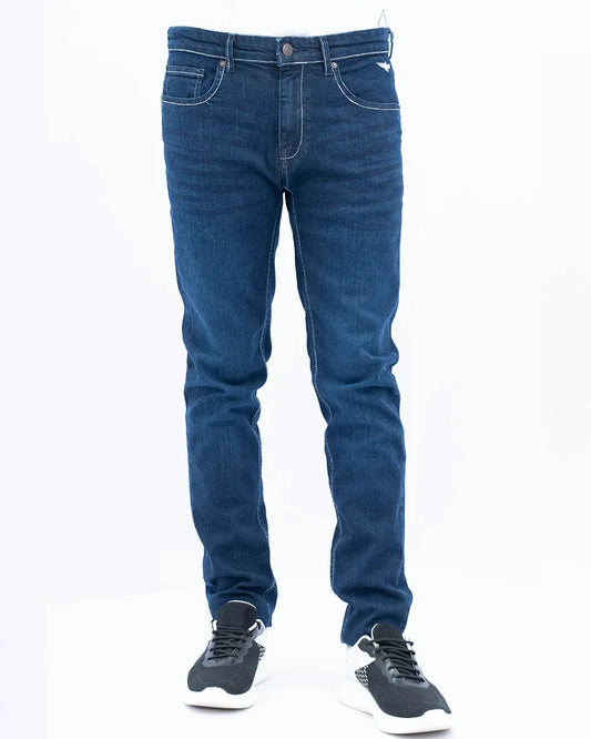 Men Mid Blue Carrot Fit Jeans