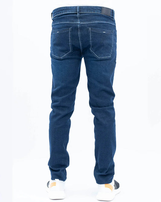 Men Mid Blue Carrot Fit Jeans 2