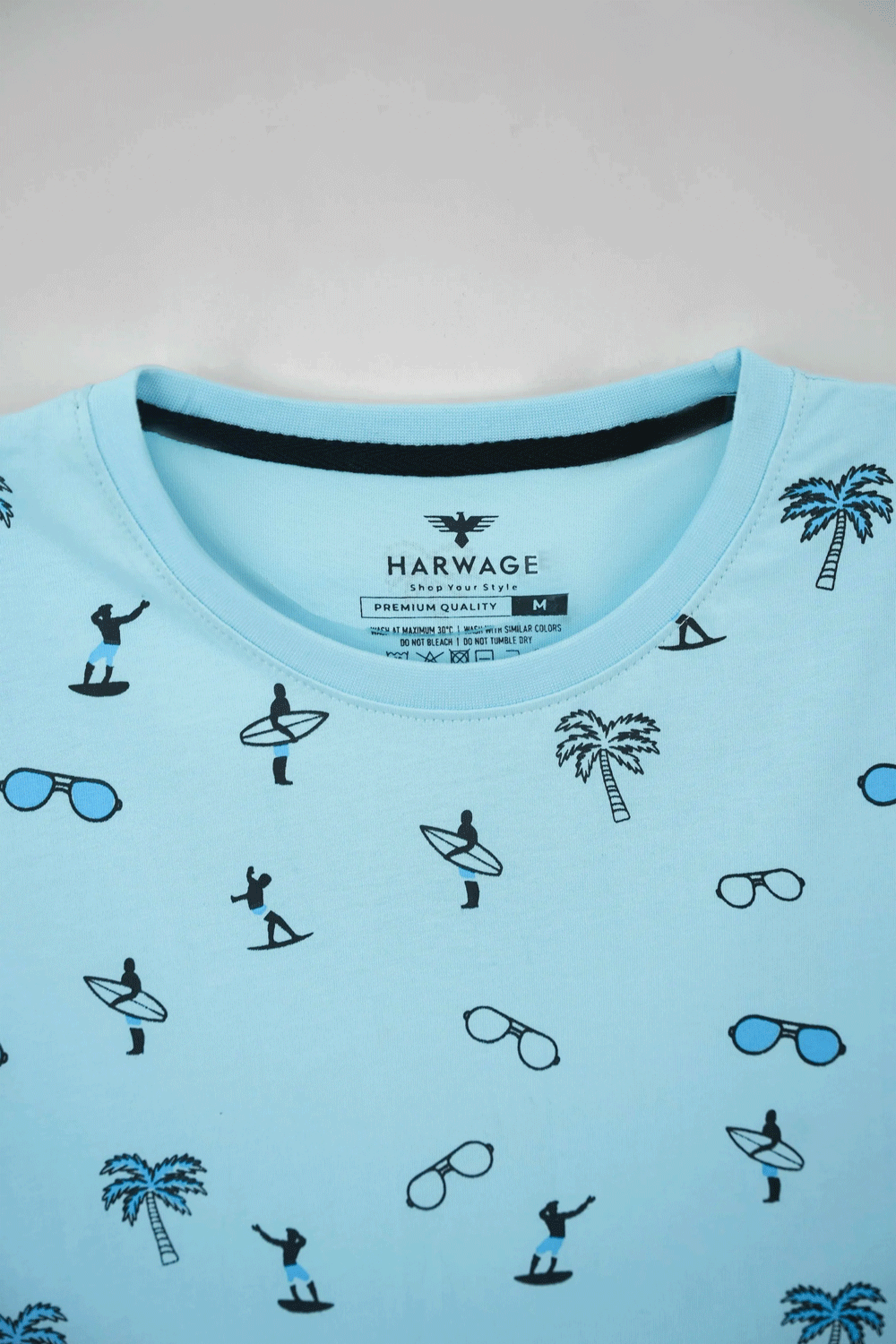 Men's All-Over Printed Cotton T-Shirt - Spun Sugar