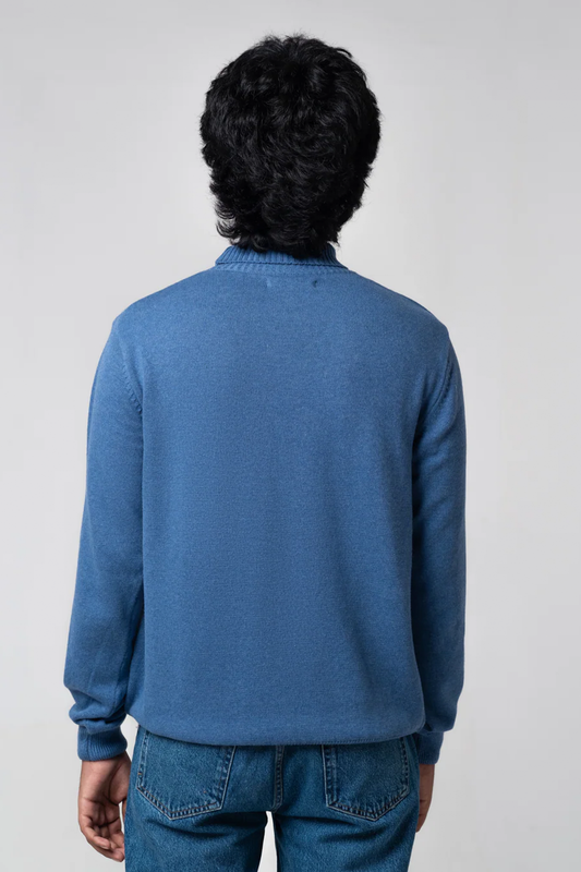 Men’s Turtle Neck Sweater - Navy