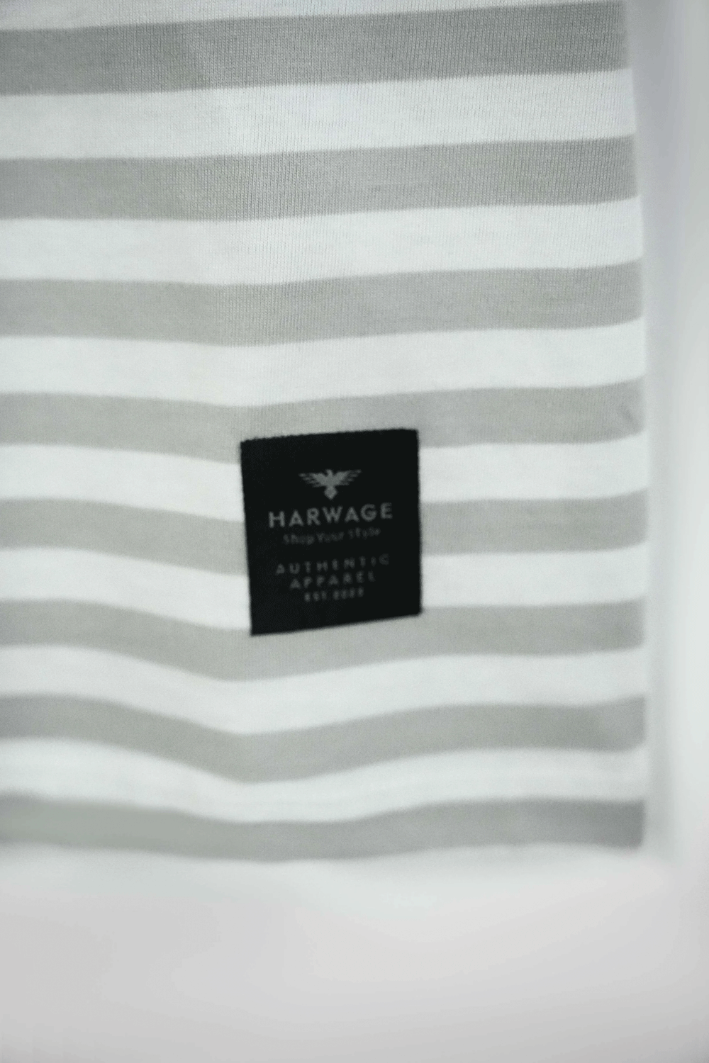 Men's Yarn Dyed Striped T-Shirt - Oyster Mushroom