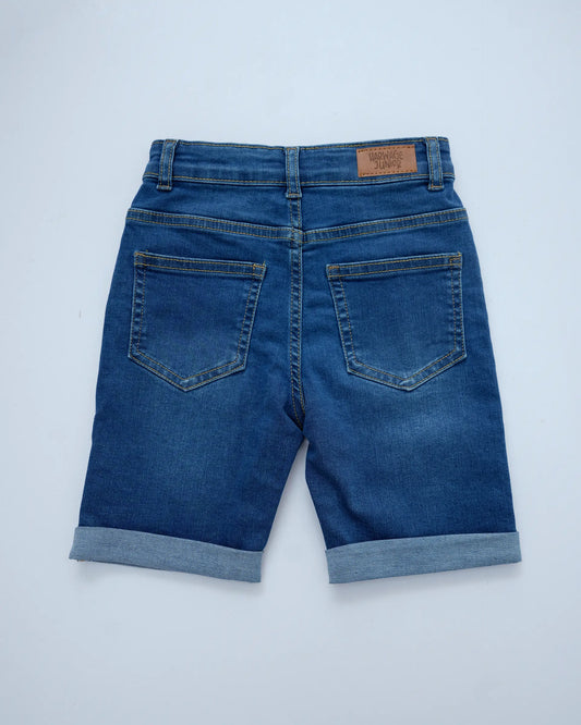 Mid Blue Denim Shorts