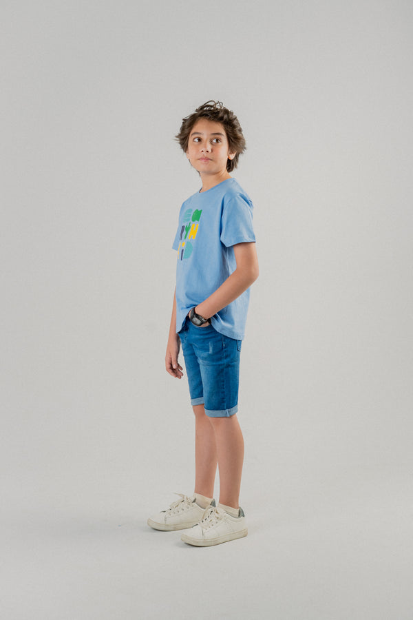 Modern Junior Boys T-shirt – Gray Dawn