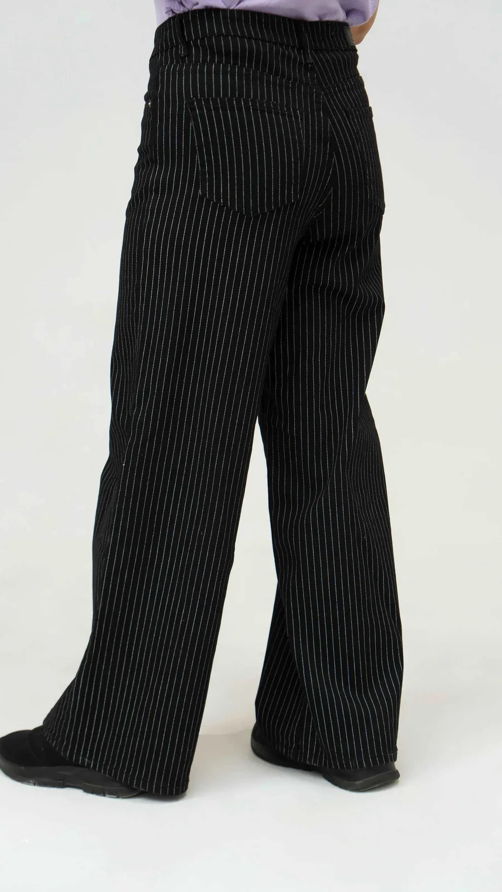 Black striped jeans