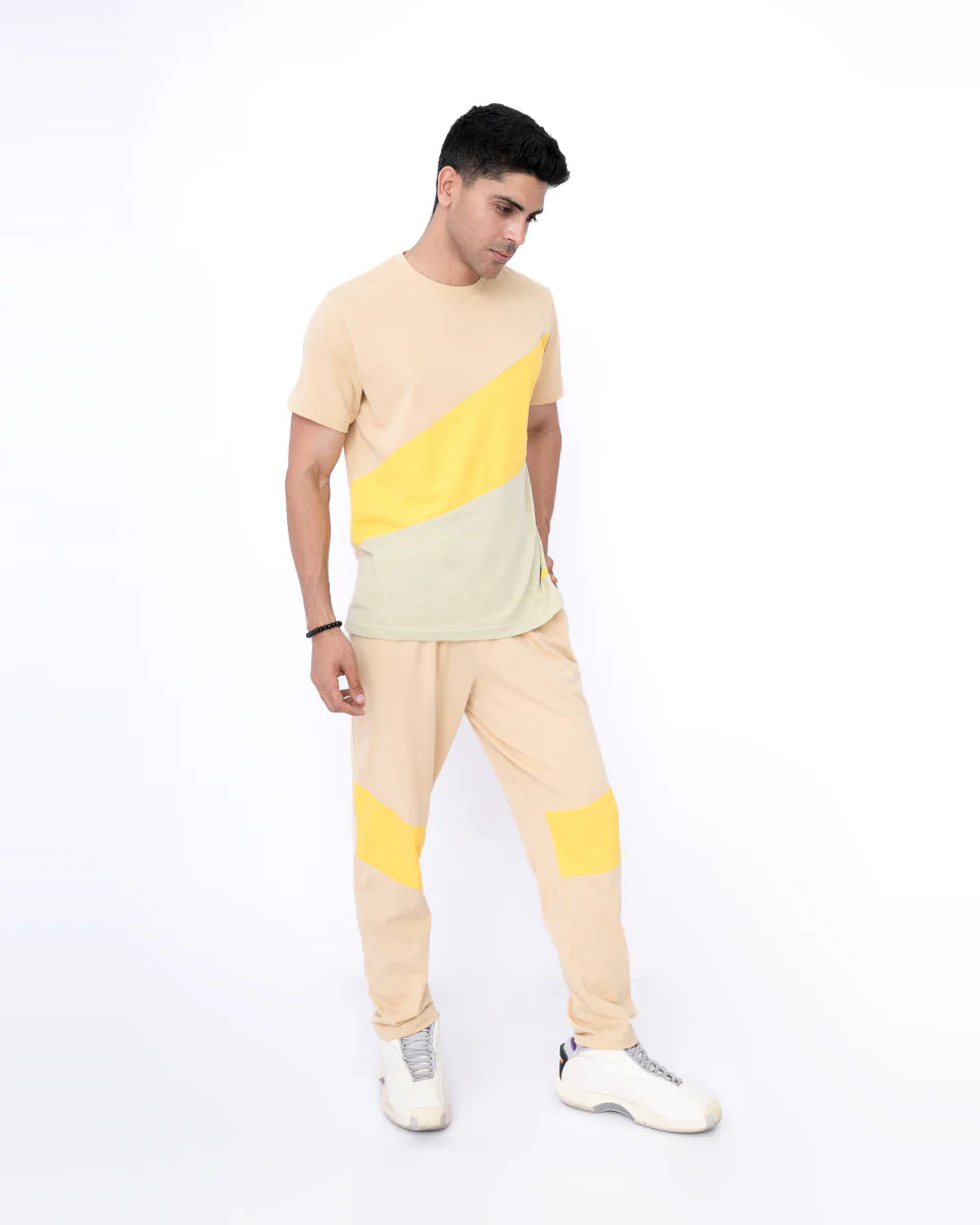 Two Piece Set Cut & Sew - Almond Buff