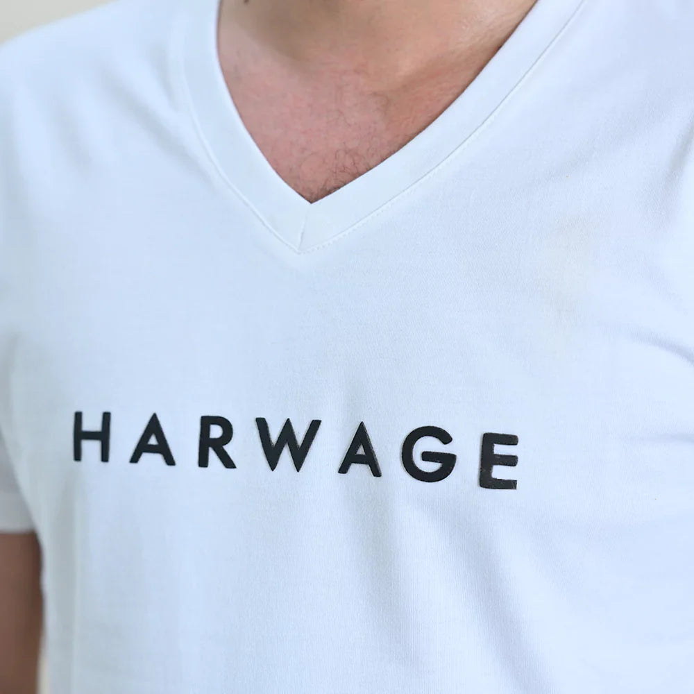 Men Basic V-Neck T-Shirt – 2 Colors - Harwage