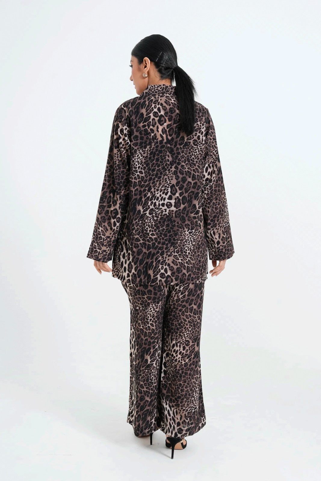 Women Leopard Print Co-Ord Set